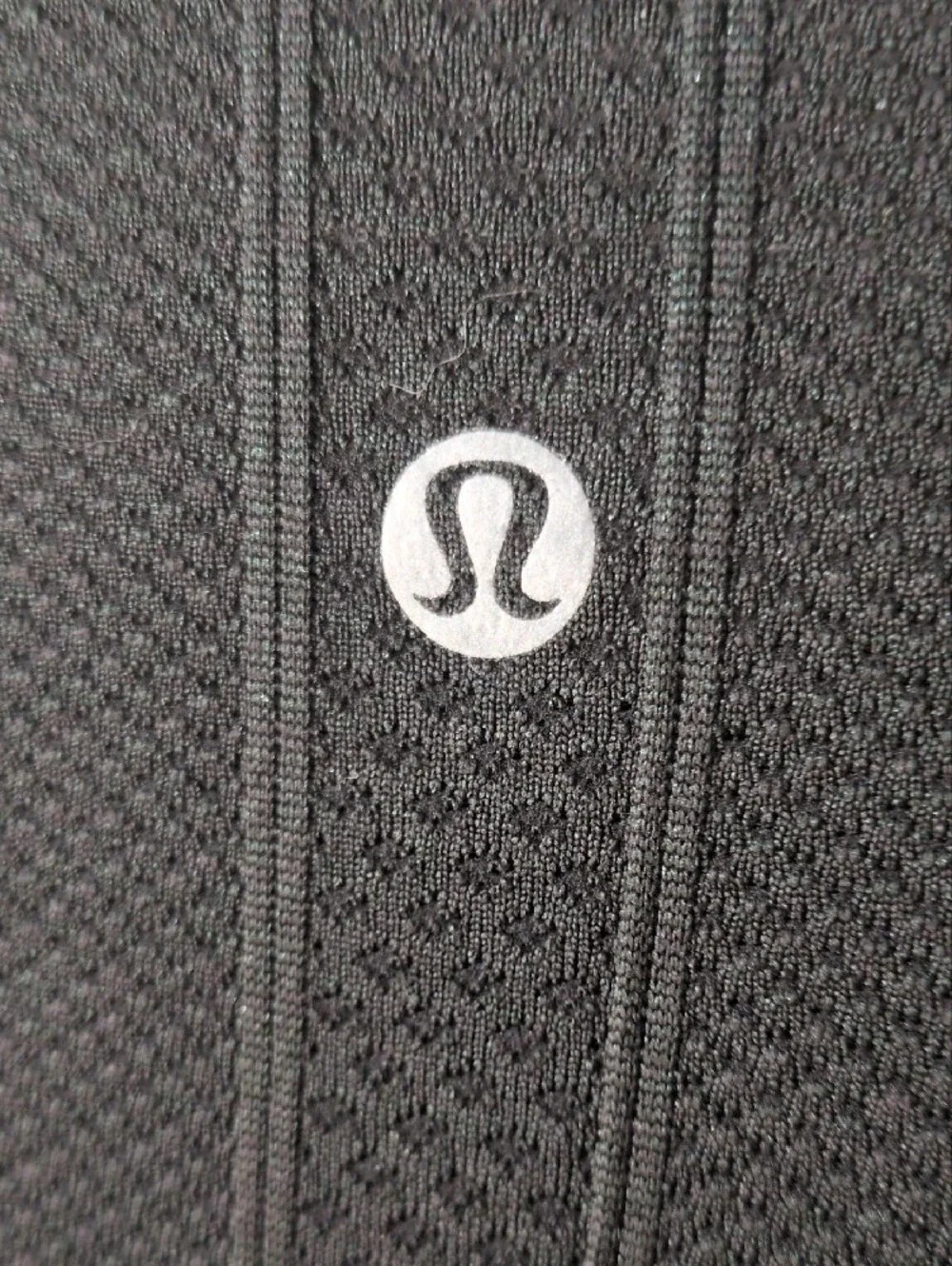 lululemon athletica Black Long Sleeve Seamless Crew, Thumbholes